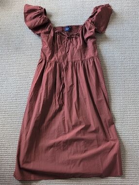 Flutter Sleeve Midi Dress - Gap